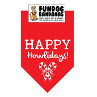 Happy Howlidays Dog Bandanas