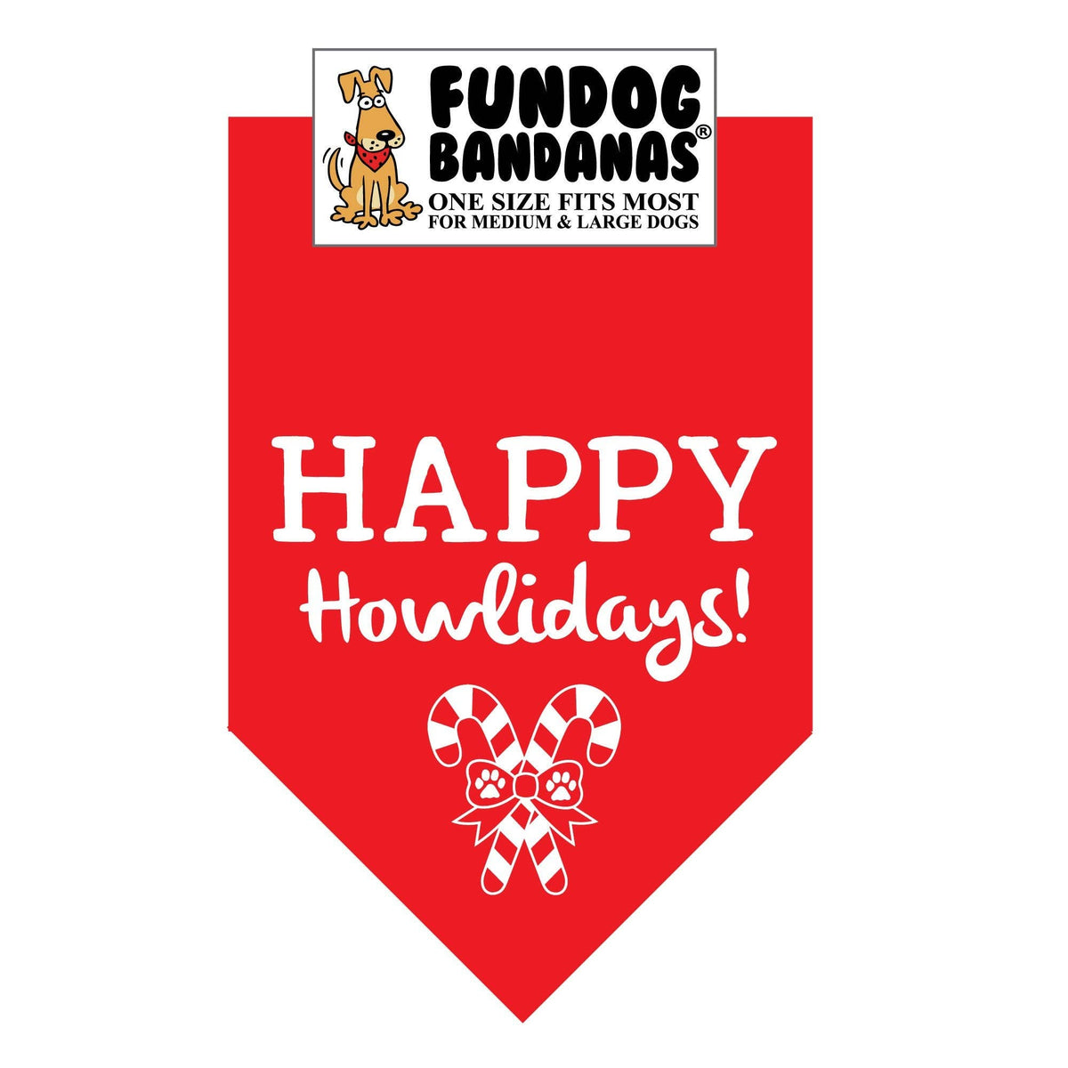 Happy Howlidays Dog Bandanas