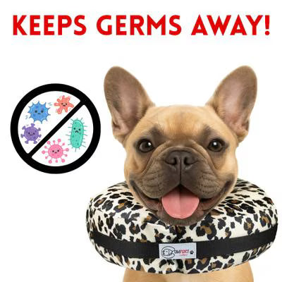 Comfurt Collar Stuffed Not Inflatable Dog & Cat Recovery Collar - Black