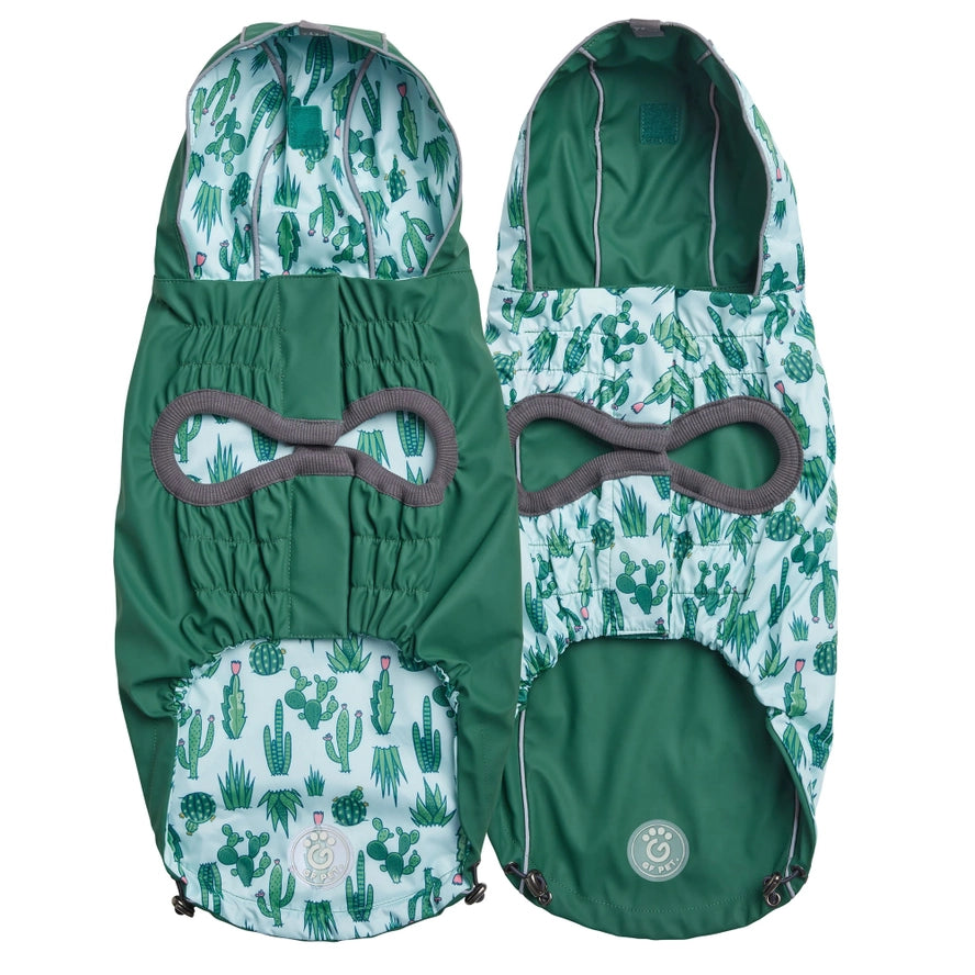 GF Pet Reversible Elasto-Fit Raincoat - Green