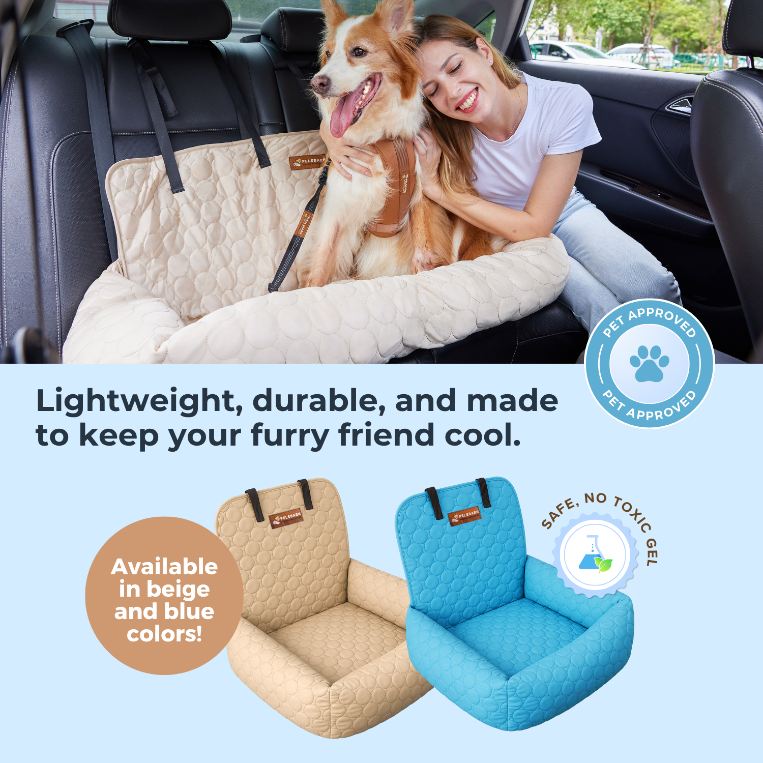 Cooling Car Bed Heat Relief - Pelsbarn helps shelter dogs!