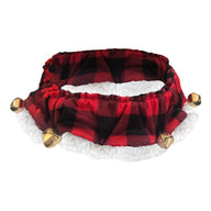Festive Elastic Neckwear Scrunchie Accessory for Dogs & Cats - Buffalo Check Ruff