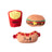 Fast Foods Plush Toy Set Small 3pc