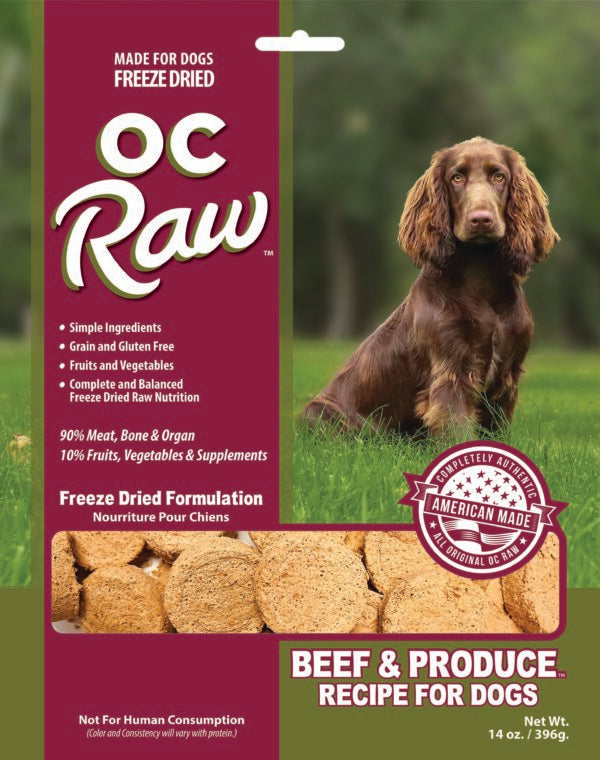 BEEF & PRODUCE ~ 14 oz Freeze Dried Sliders