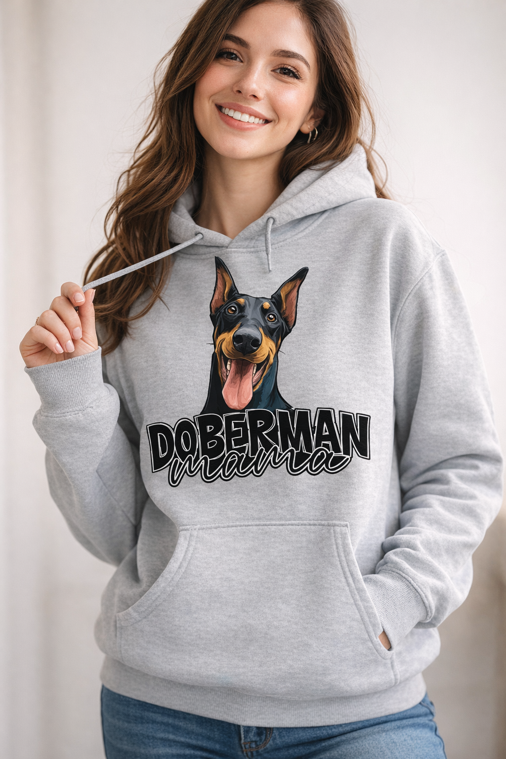 Doberman Mama Hoodie