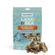 Icelandic+ Land & Sea Cod Skin & Freeze-Dried Trky Dog Treat