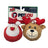 Squeaky Twin Pack Ball - Santa & Reindeer
