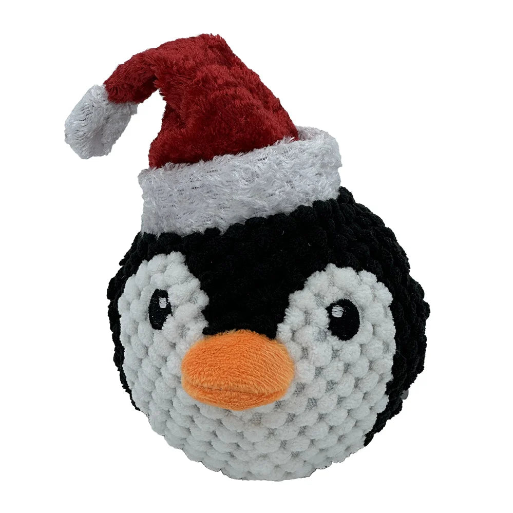 Squeaky Twin Pack Ball - Penguin & Elf