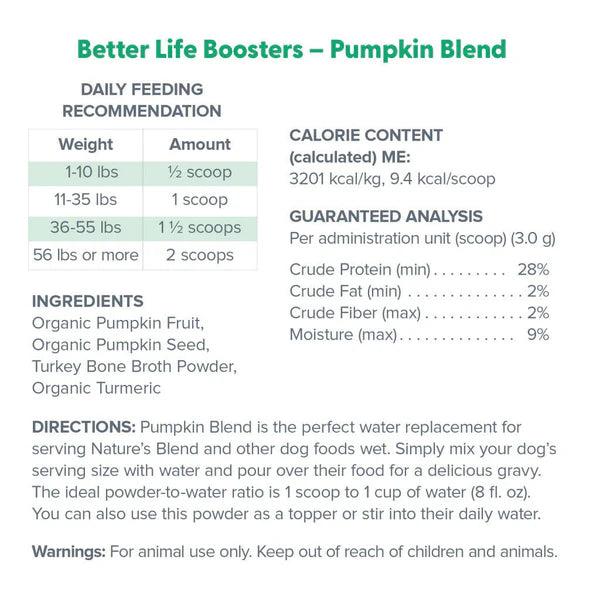 Dr Marty Better Life Boosters Pumpkin Blend Supplement 3.17 oz