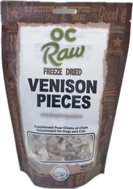 OC Raw Freeze Dried Treats | Venison 4 oz