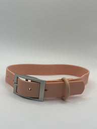 Peach Biothane Dog Collars - L