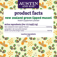 Austin & Kat New Zealand Green Lipper Mussel Supplement Powder