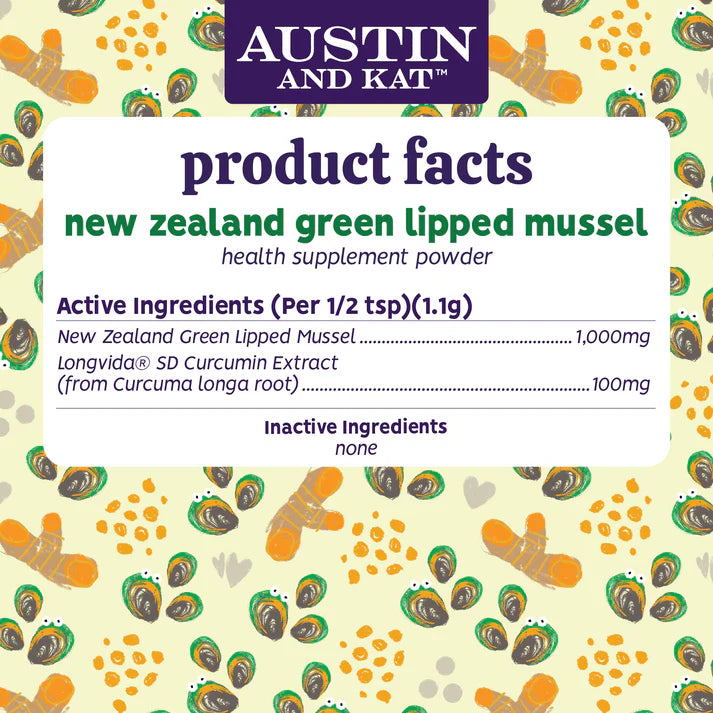 Austin & Kat New Zealand Green Lipper Mussel Supplement Powder