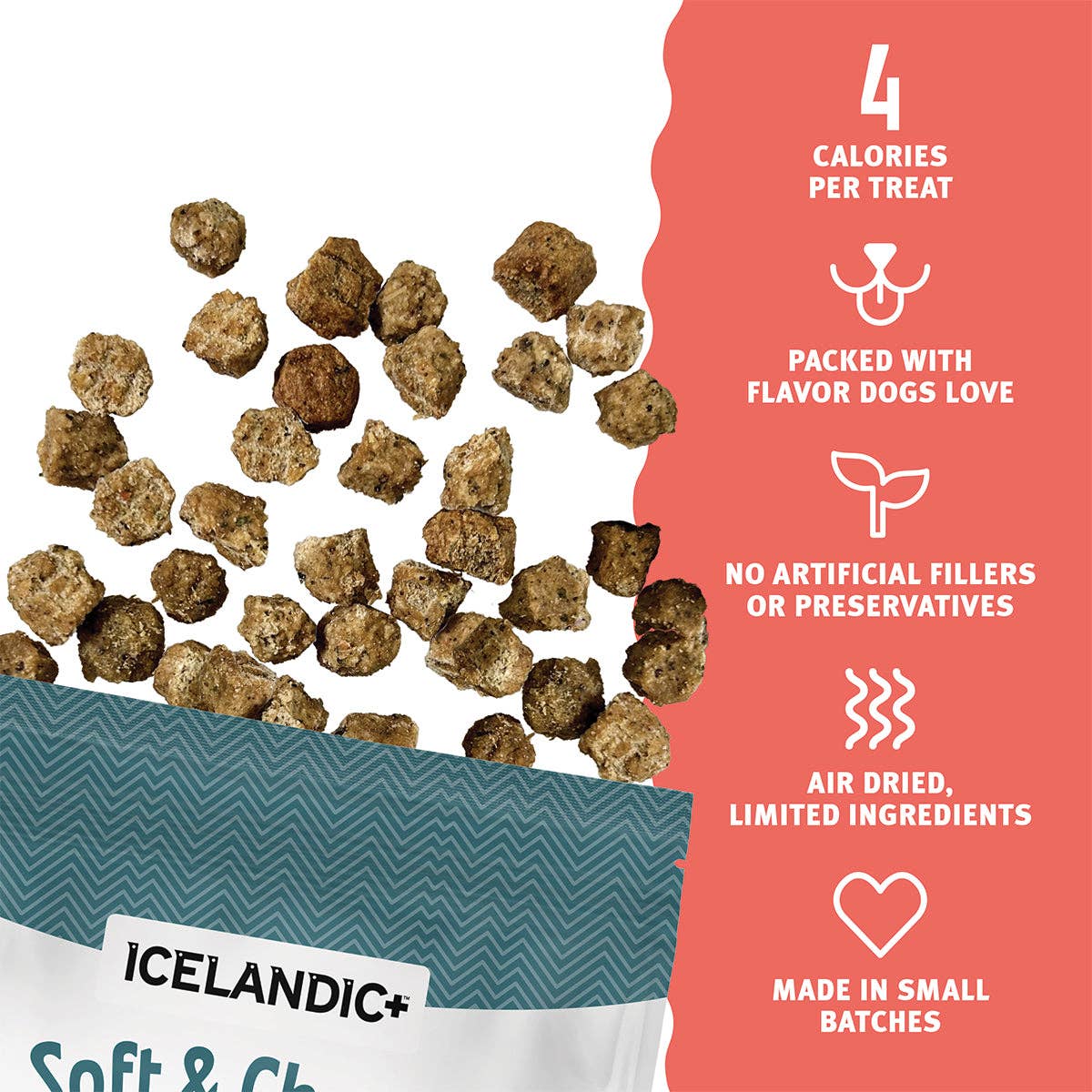 Salmon, Cranberry & Kelp Recipe Soft & Chewy Bites for Dogs
