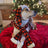 Huxley & Kent Snugfit® Holiday Dog Hat - Adjustable, Cozy, & Warm for Winter Fun - Buffalo Check with Antlers
