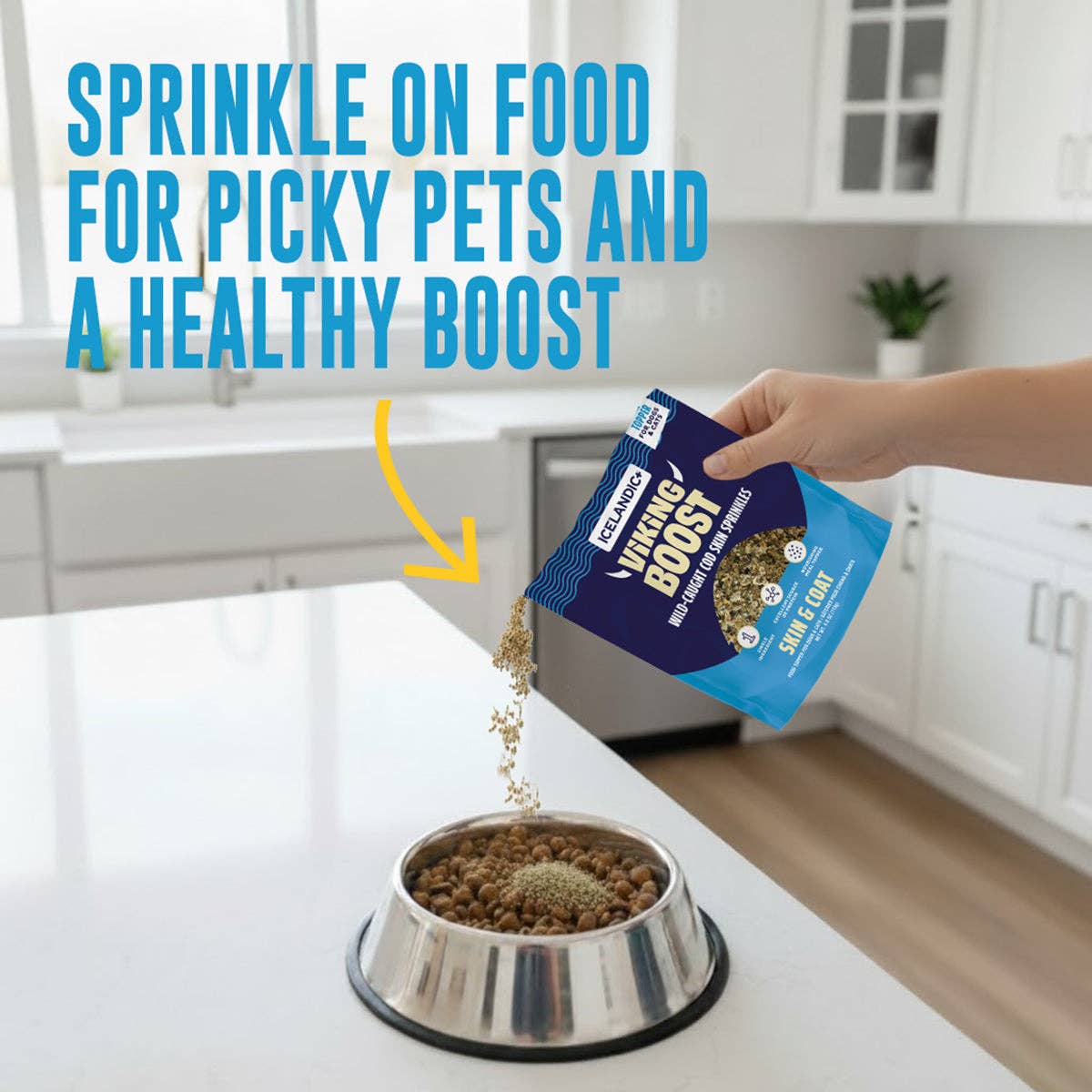 Viking Boost Wild-Caught Cod Skin Sprinkles for Skin & Coat
