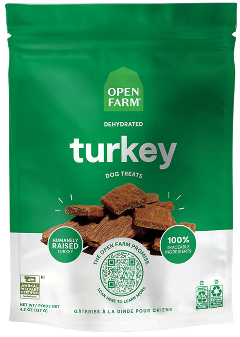 Open Farm Dehydrated Turkey Dog Treats