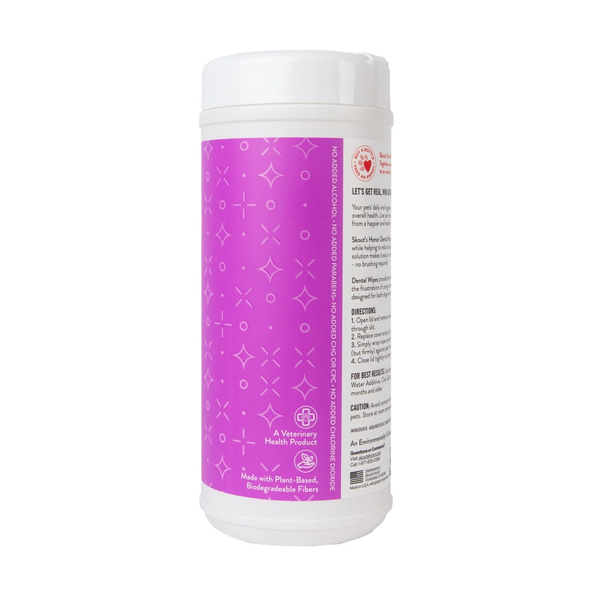 Skout's Honor Oral Care Pet Dental Wipes