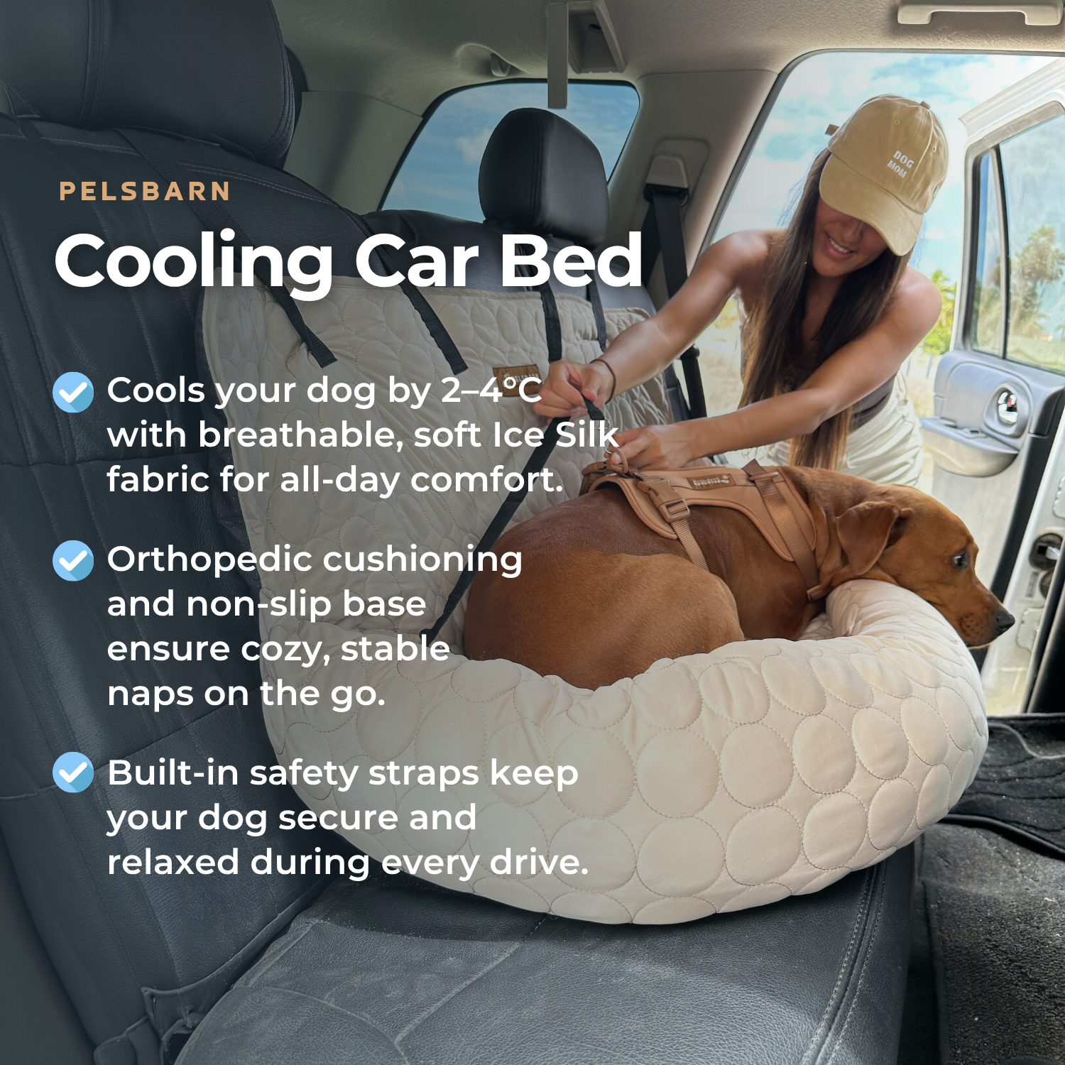 Cooling Car Bed Heat Relief - Pelsbarn helps shelter dogs!