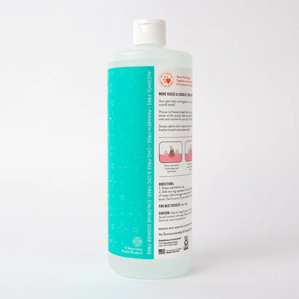 Skout's Honor Water Additive for Dogs & Cats - Fresh & Flavorless Oral Care for Pets, 32 oz Bottle