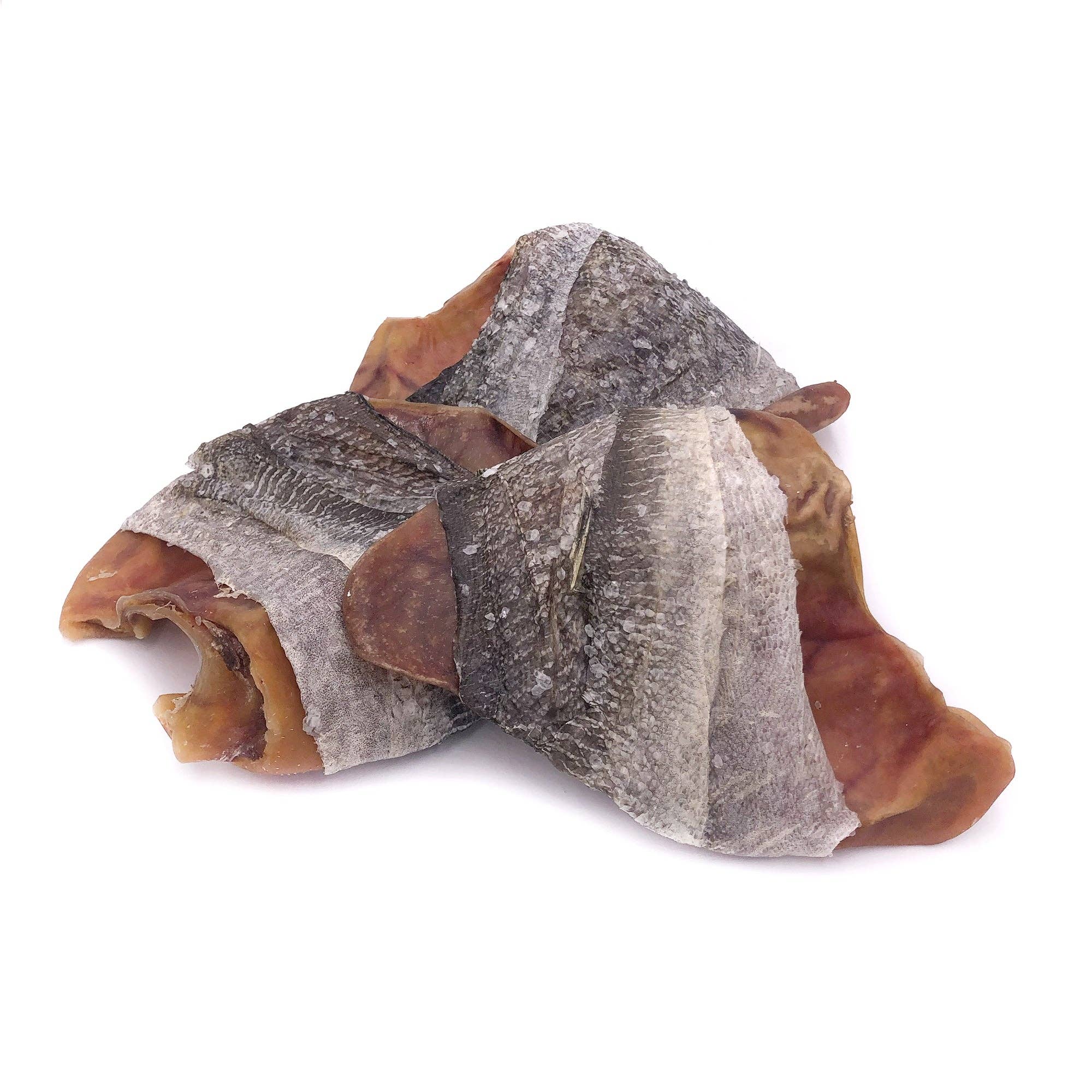 Icelandic Fish Ears - Cod Skin Wrapped Pig Ear Dog Treat