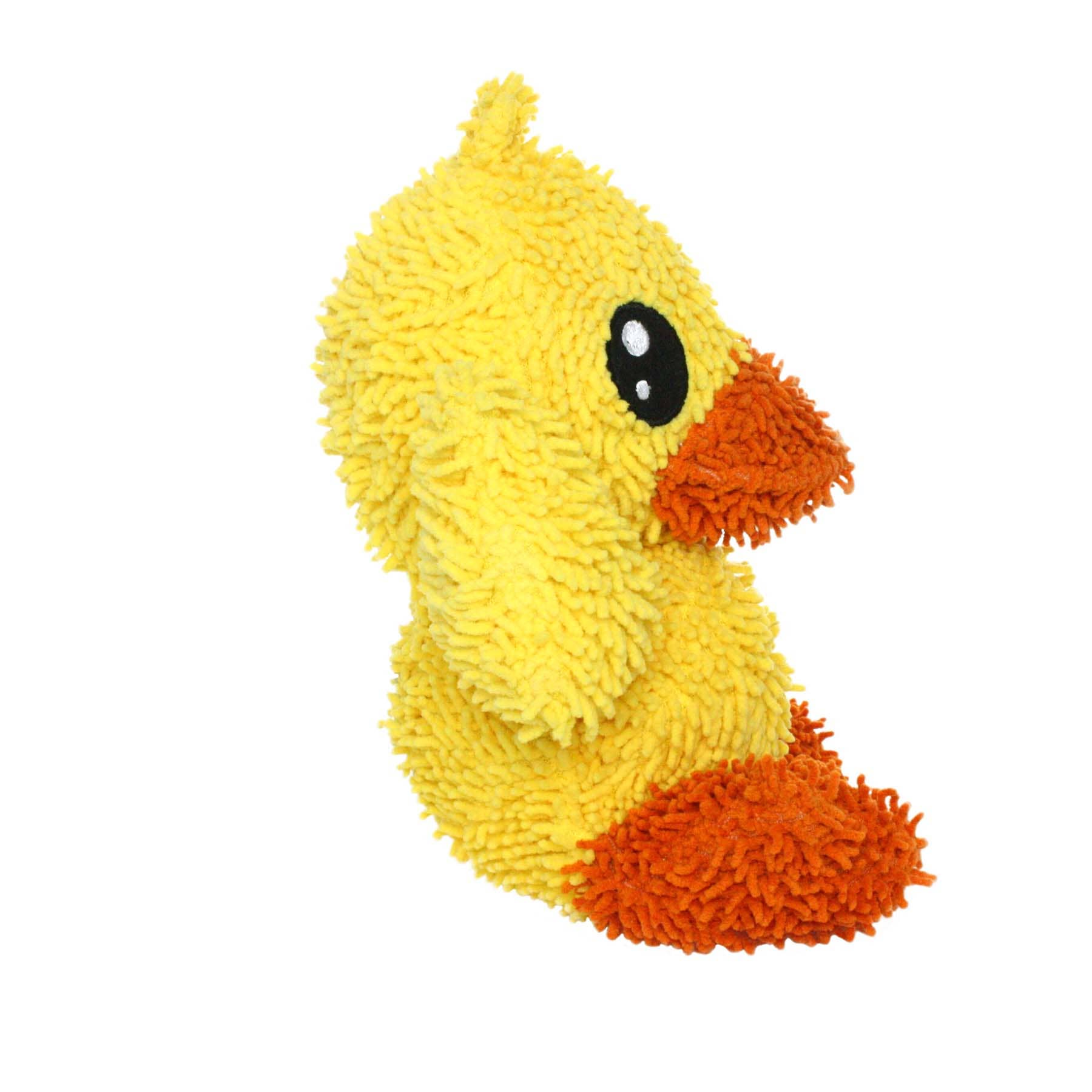 Mighty Microfiber Ball Duck, Durable, Squeaky Dog Toy large