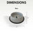 Stainless steel non-skid Dog Bowl 16oz
