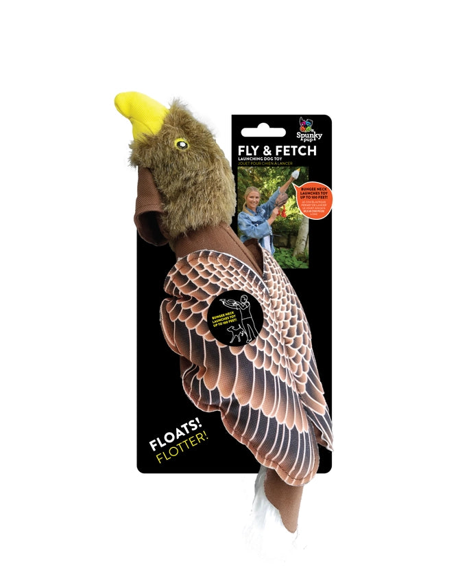 Fly and Fetch Launching Dog Toy - Eagle