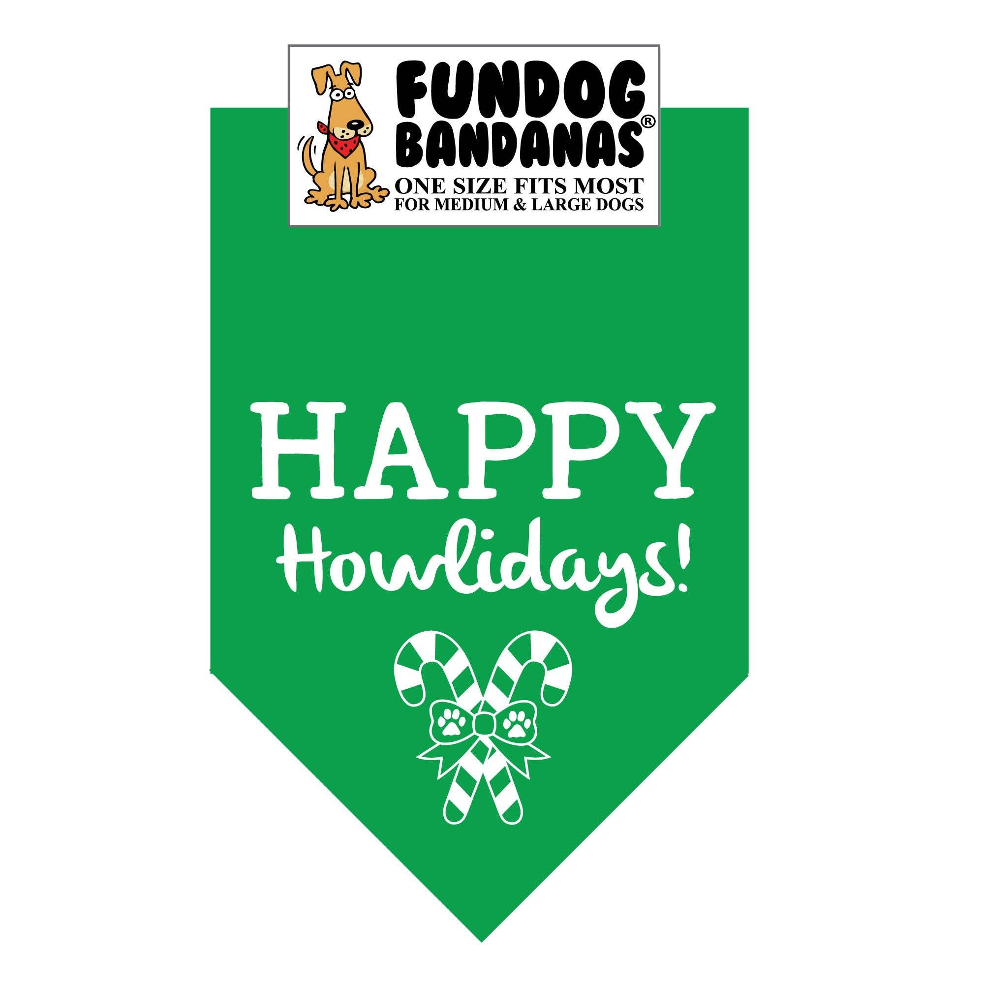 Happy Howlidays Dog Bandanas