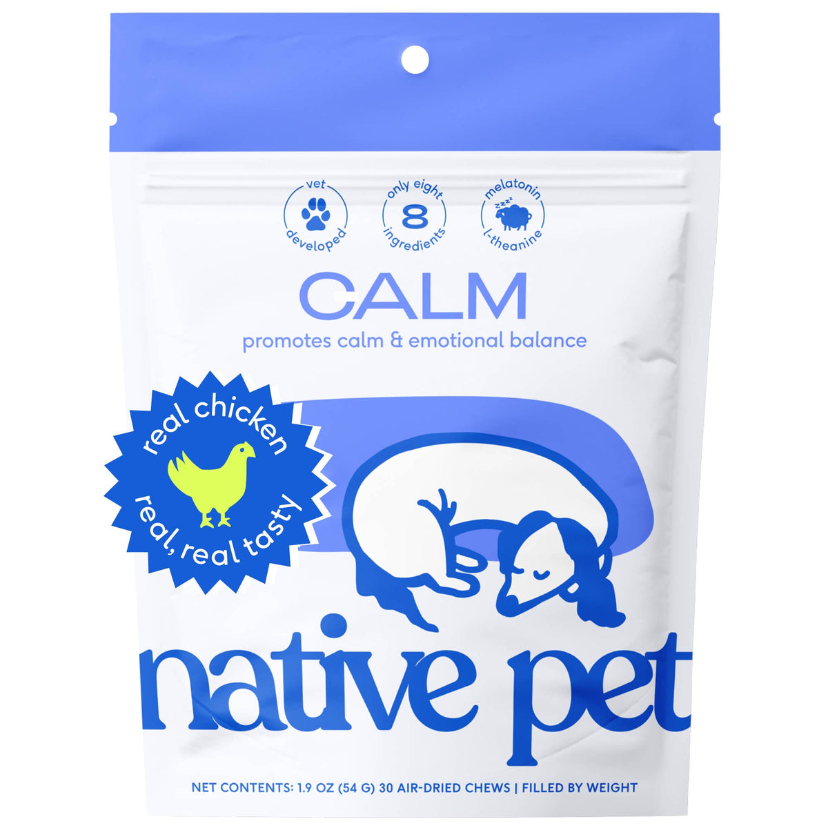 Native PetCalm Chews Anxiety & Calming Supplement for Dogs