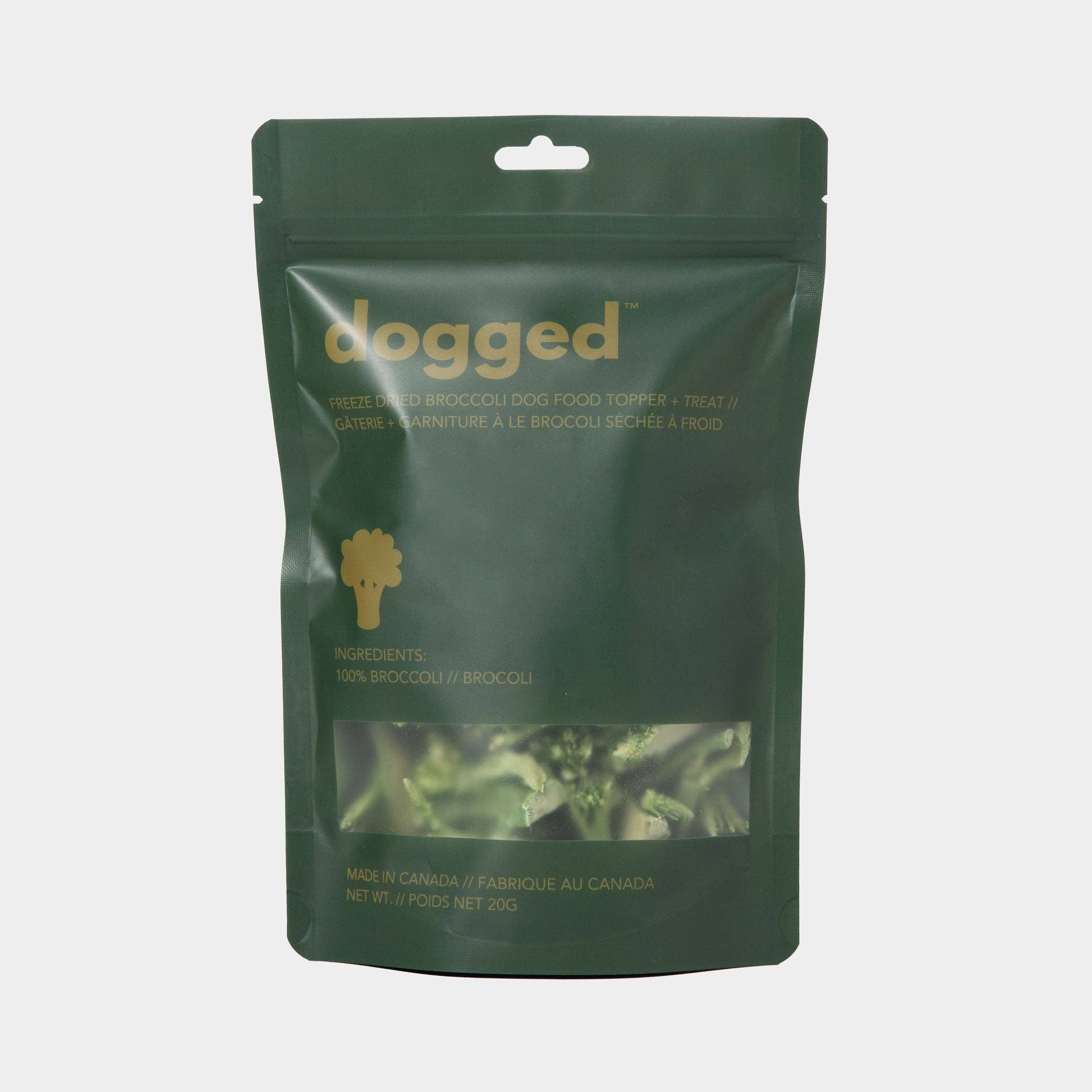 Freeze dried broccoli topper