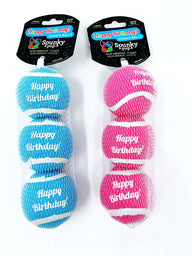 Happy Birthday Tennis Balls - Spunky Pup