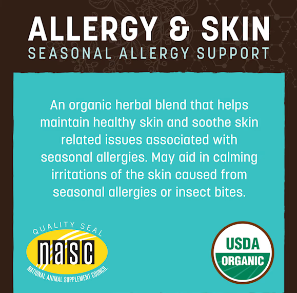 Earth Animal Natural Remedies Allergy & Skin Liquid Homeopathic Allergy Supplement for Dogs & Cats