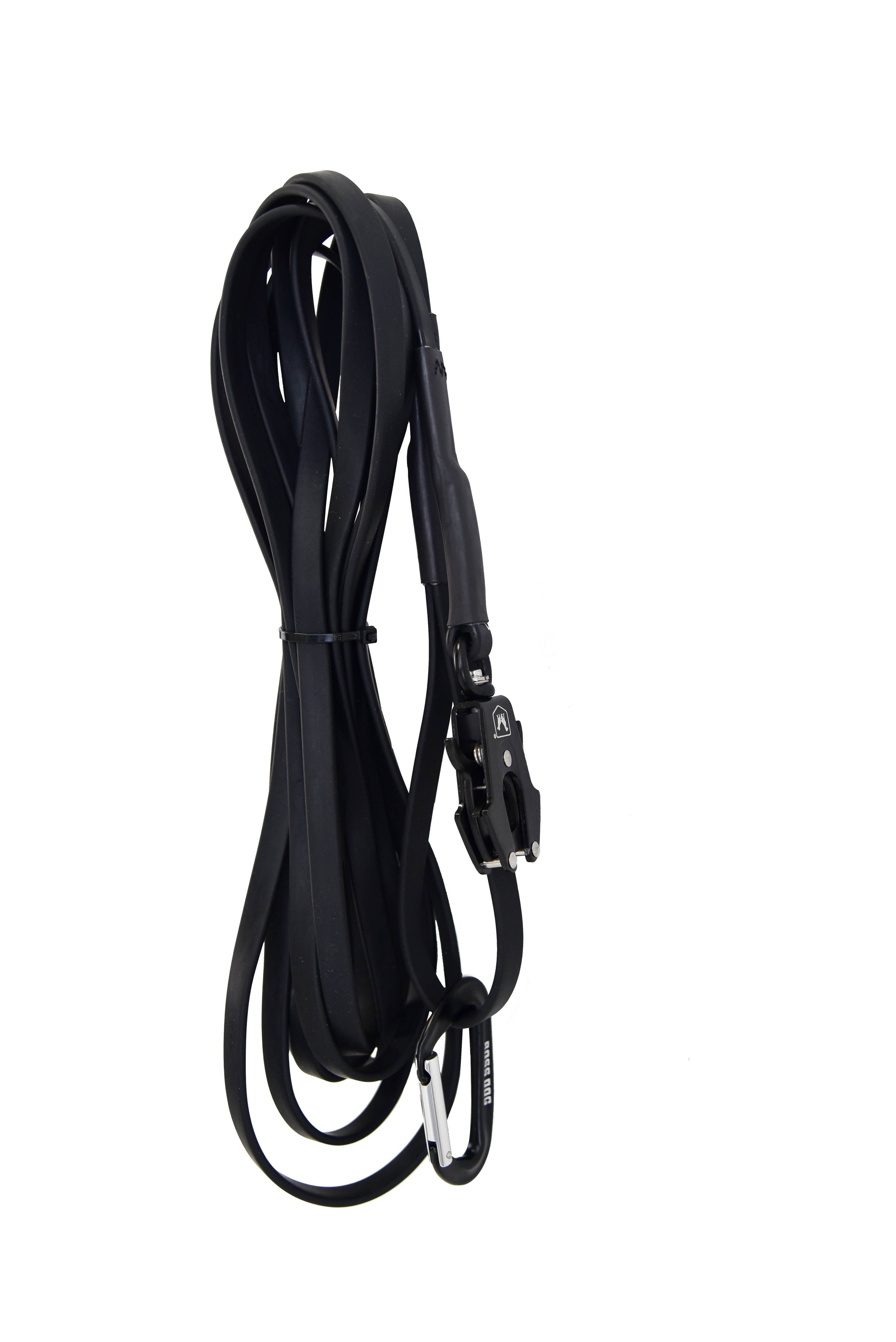 Boss Dog Polyester 20ft Tracking Leash - Black