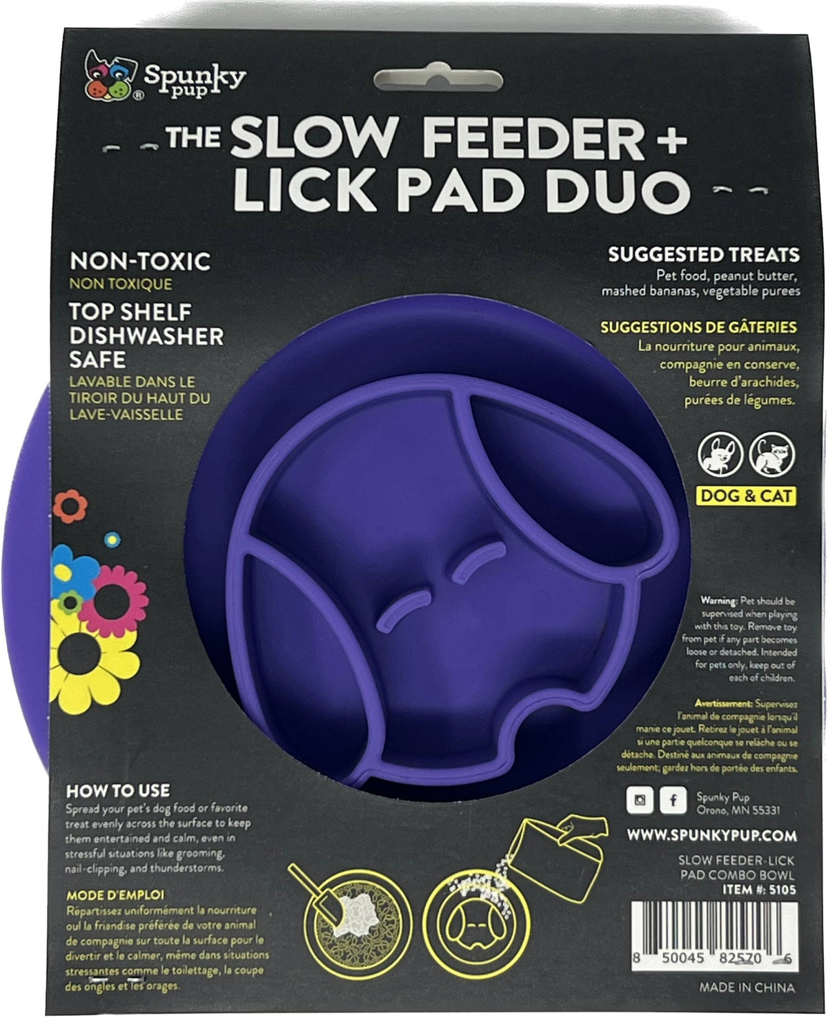 Lick Pad + Slow Feeder DUO, Bowl