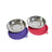 Messy Cats Stainless Saucer Shaped Bowls & Silicone Lids 4pc