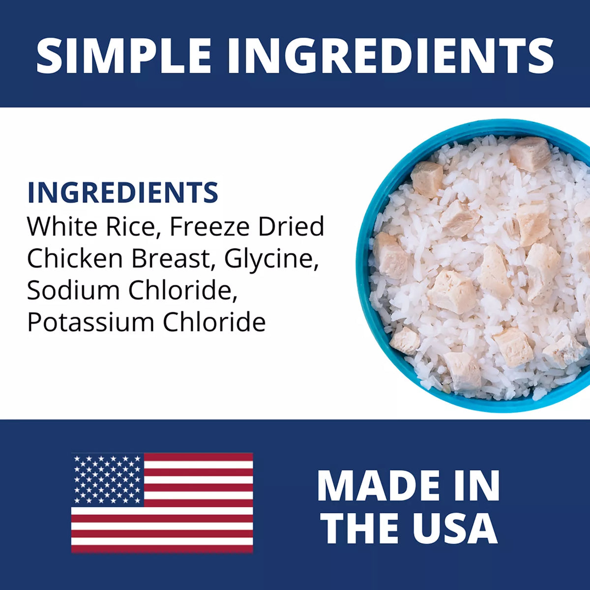 Under the Weather Freeze Dried Bland Diet All Life Stage Dry Dog Food - Rice, Chicken & Pumpkin