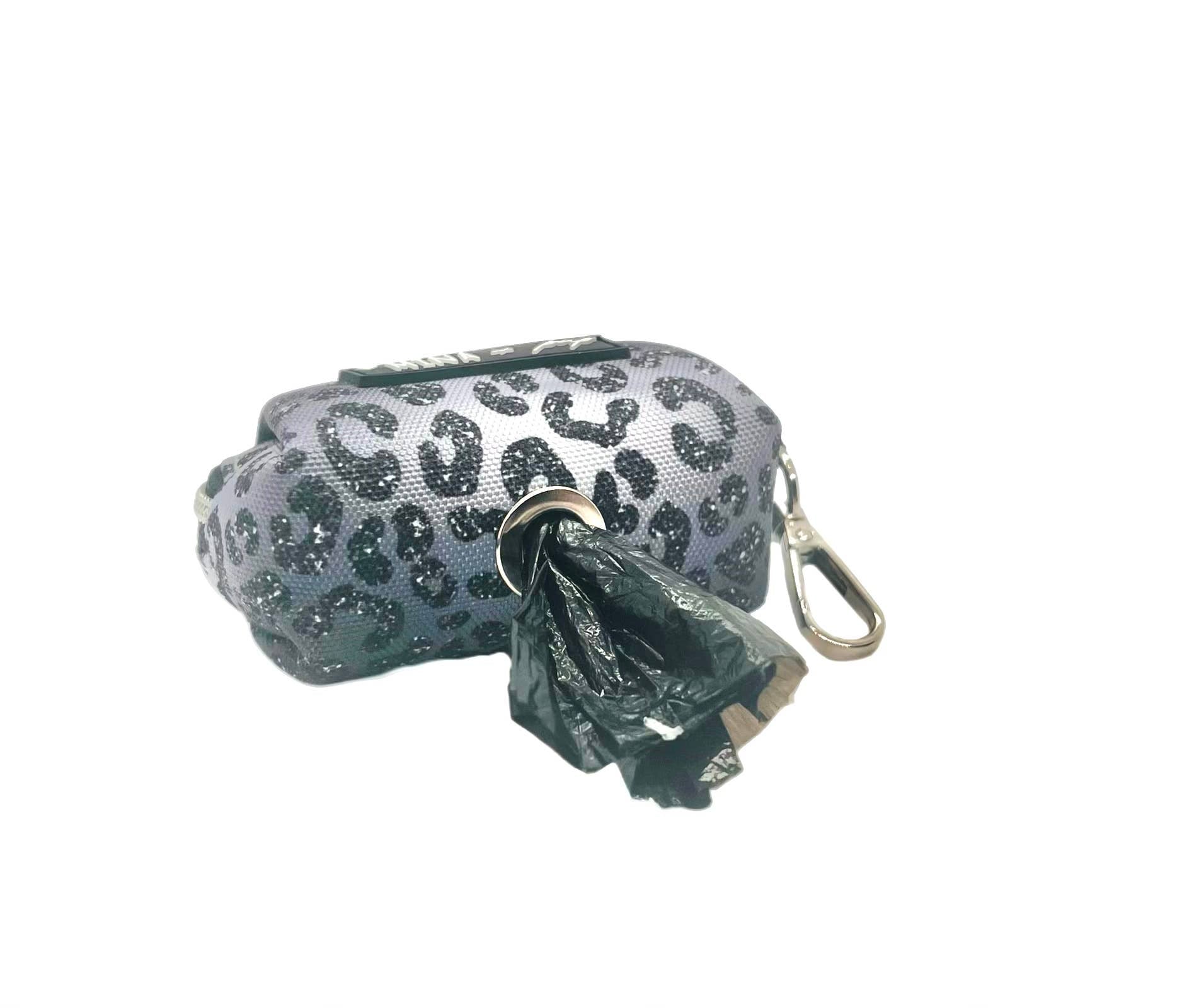 YOU'RE SO GLAM SILVER OMBRE DOG POOP BAG HOLDER