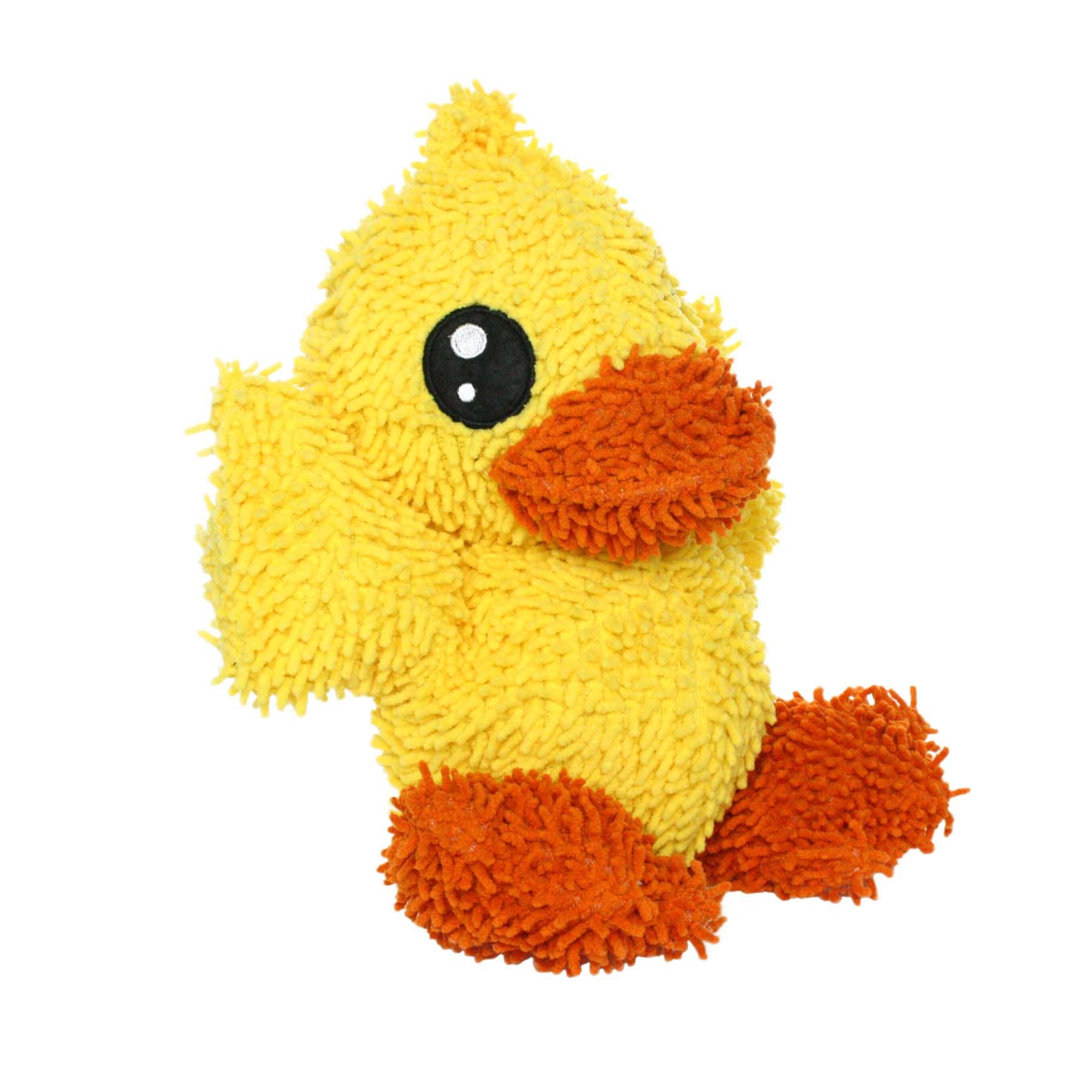 Mighty Microfiber Ball Duck, Durable, Squeaky Dog Toy large