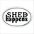 Shed Happens Oval Magnet