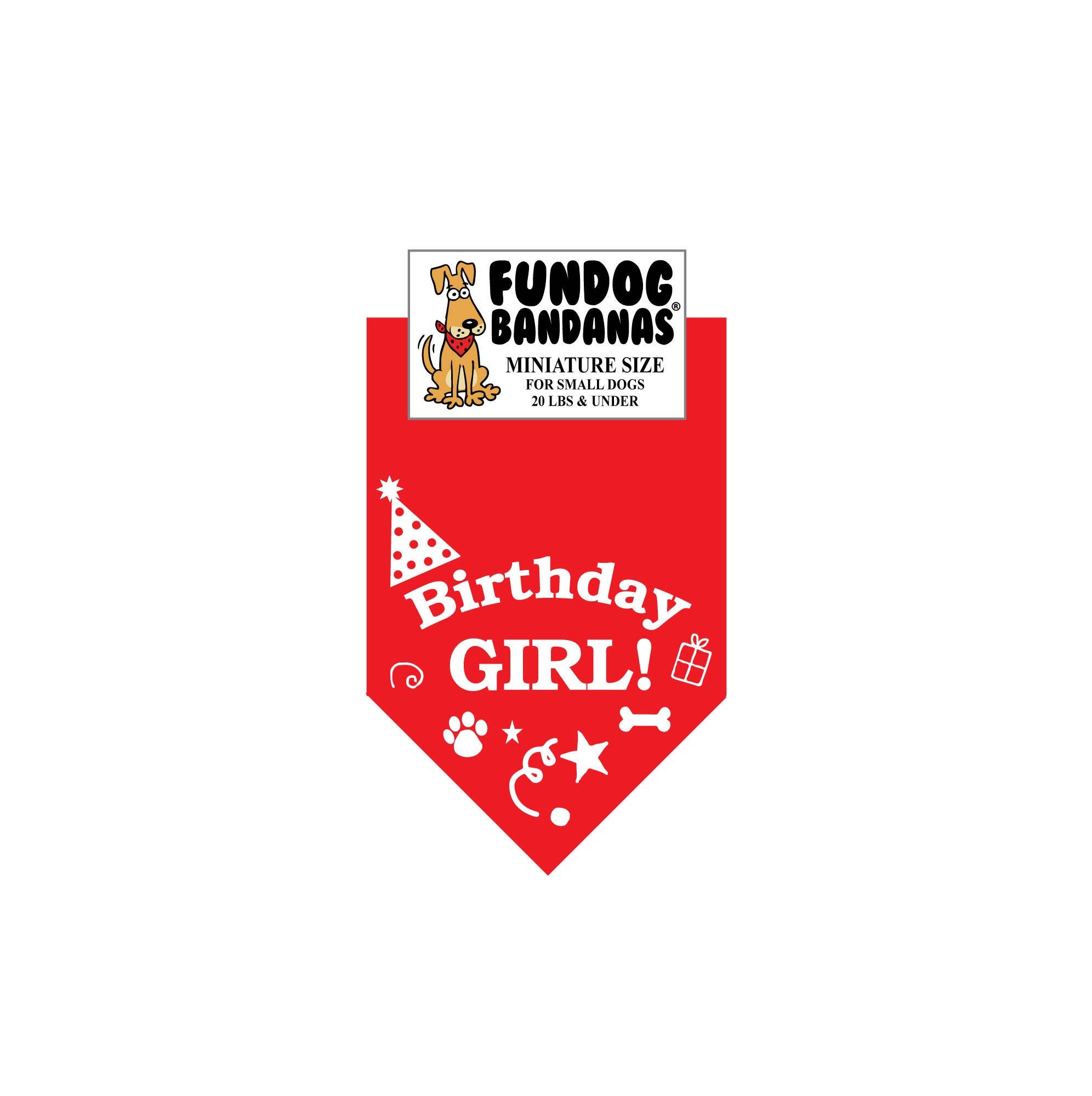 Birthday Girl Dog Bandana