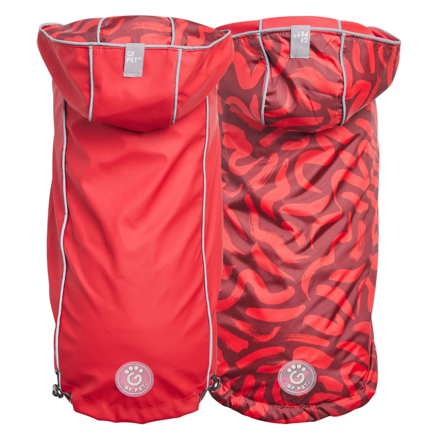 GF Pet Reversible Elasto-Fit Raincoat - Red