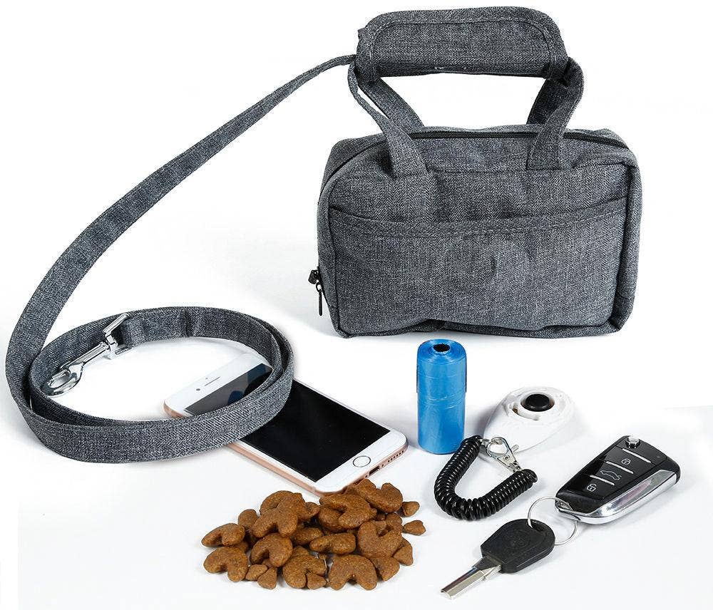 Pet Life ® 'Posh Walk' Purse Dog Leash & Waste Bag Dispenser