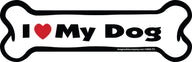 I Love My Dog - Bone Car Magnet