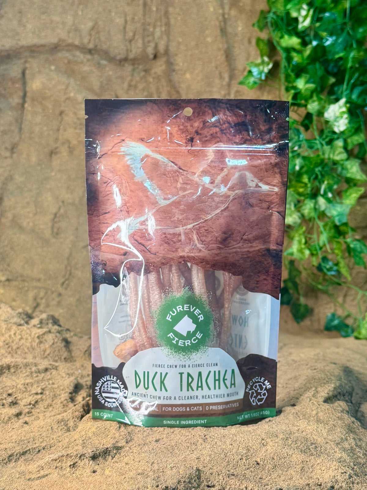 Duck Trachea Bag of 15 Dog Chew - Natural Single Ingredient