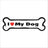 I Love My Dog - Bone Car Magnet