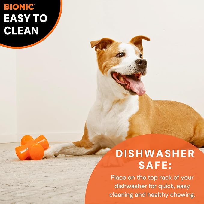 BIONIC Stuffer Treat Dog Toy - High-Visibility Treat Dispenser, Great for Redirected Chewing