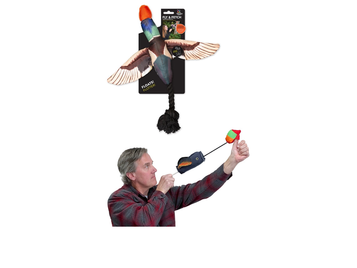 Fly and Fetch Launching Toys - Duck
