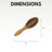 Country Living Dual Sided Eco-Friendly Bamboo Dog Brush