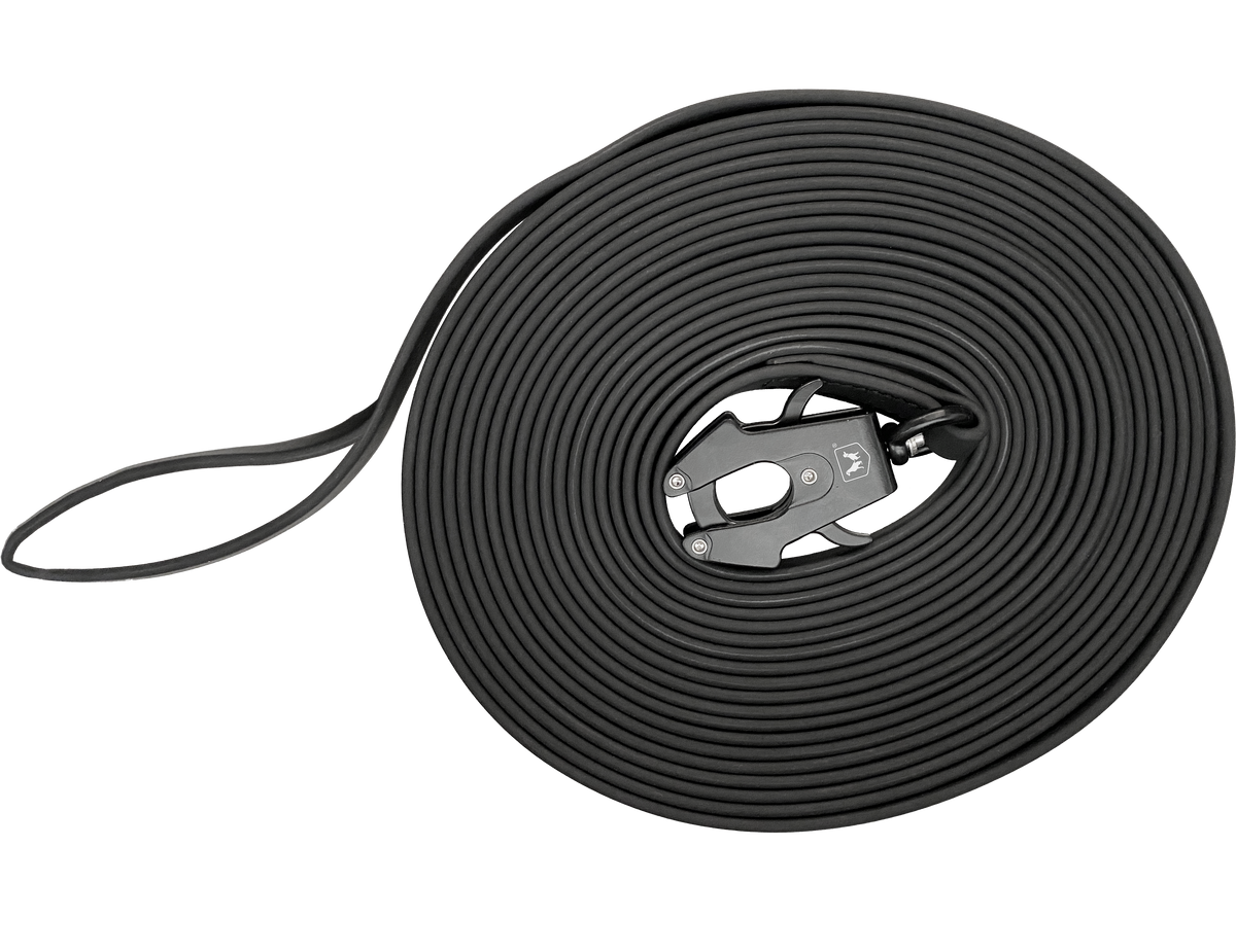 Boss Dog Polyester 20ft Tracking Leash - Black